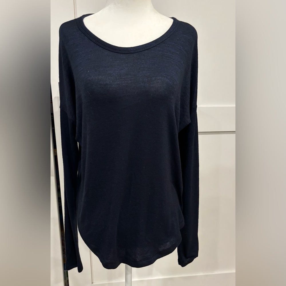Rag & Bone Hudson Long-Sleeve Tee Lightweight Knit Sweater, XS